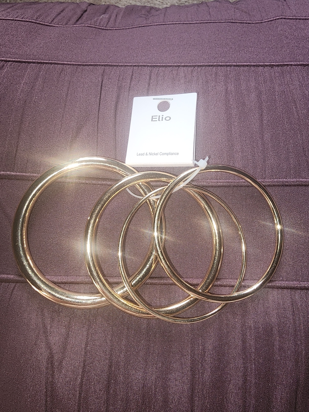 Elio Gold-Tone 4pc Bracelet Set $25 NWT